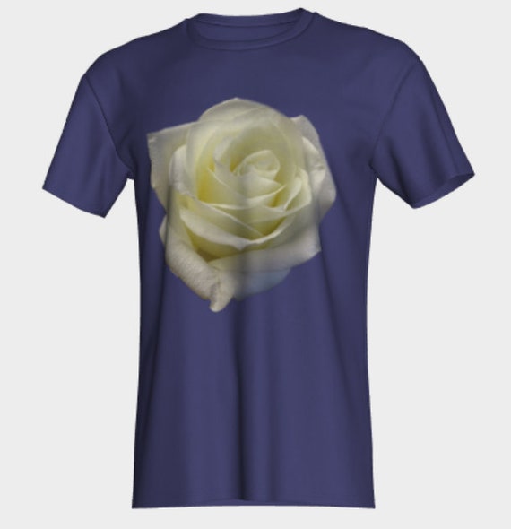 White Rose T-shirt - Etsy