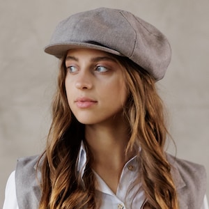 Gift Idea: Women&#39;s Newsboy Hat - Elegant Cap for Her - Perfect Plus Size Headwear