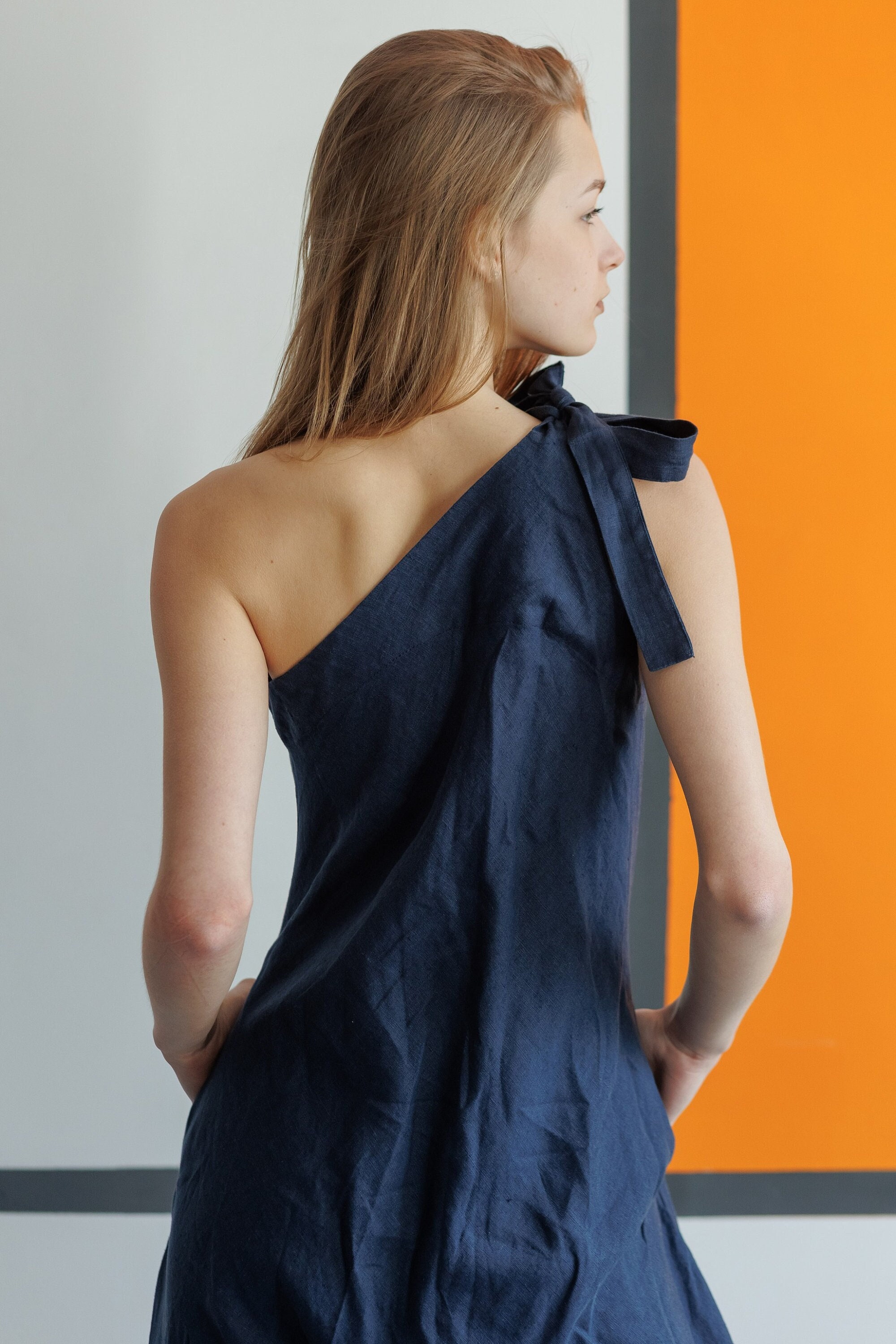 Combinaison en lin polyvalente, salopette pour femme avec entrejambe bas, sarouel, barboteuse grande taille