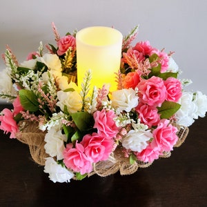 Pretty Mini Rose Candle Ring