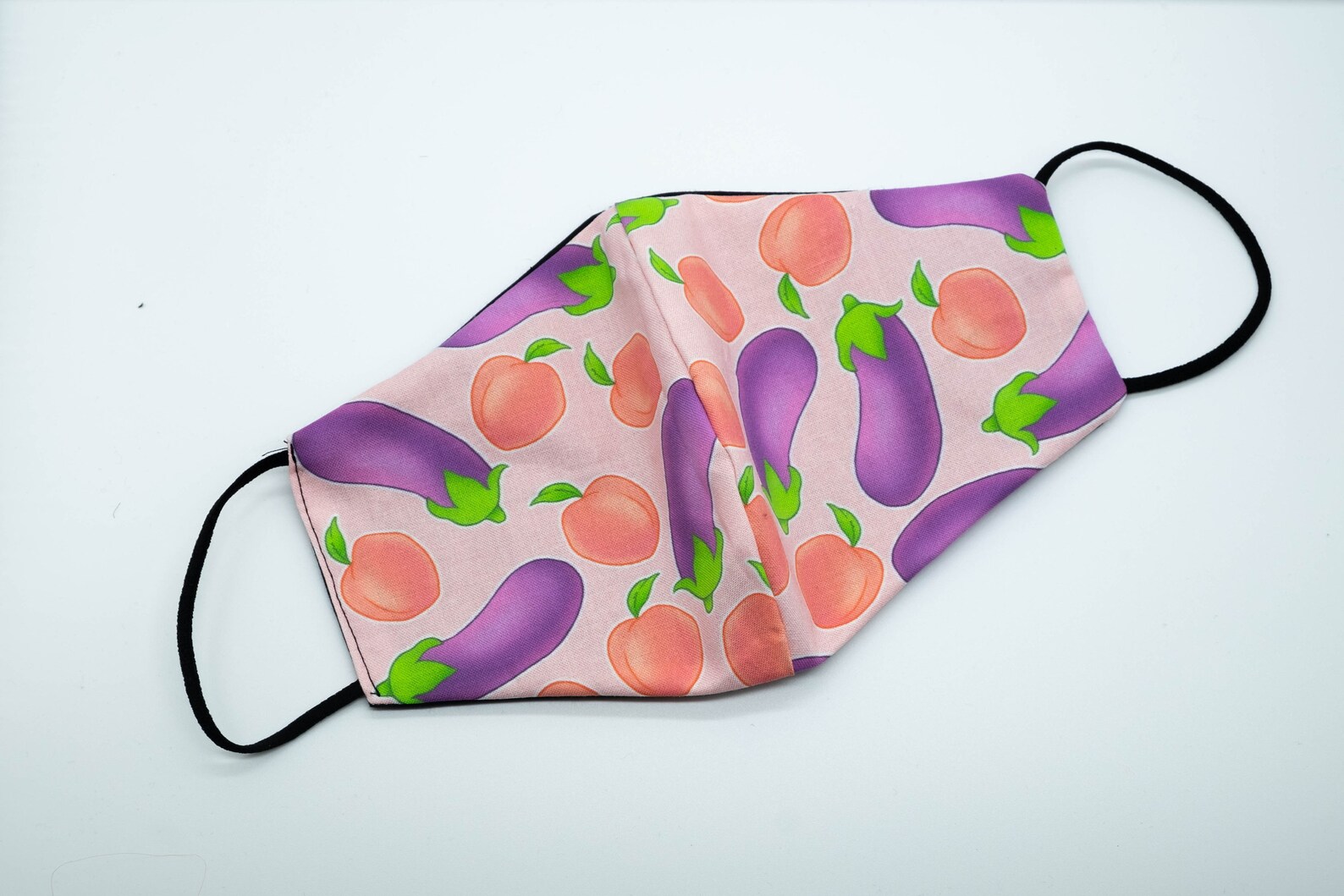 Masque emoji aubergine et pêche Etsy