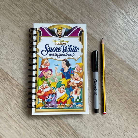 Disney VHS Notebook Snow White Etsy