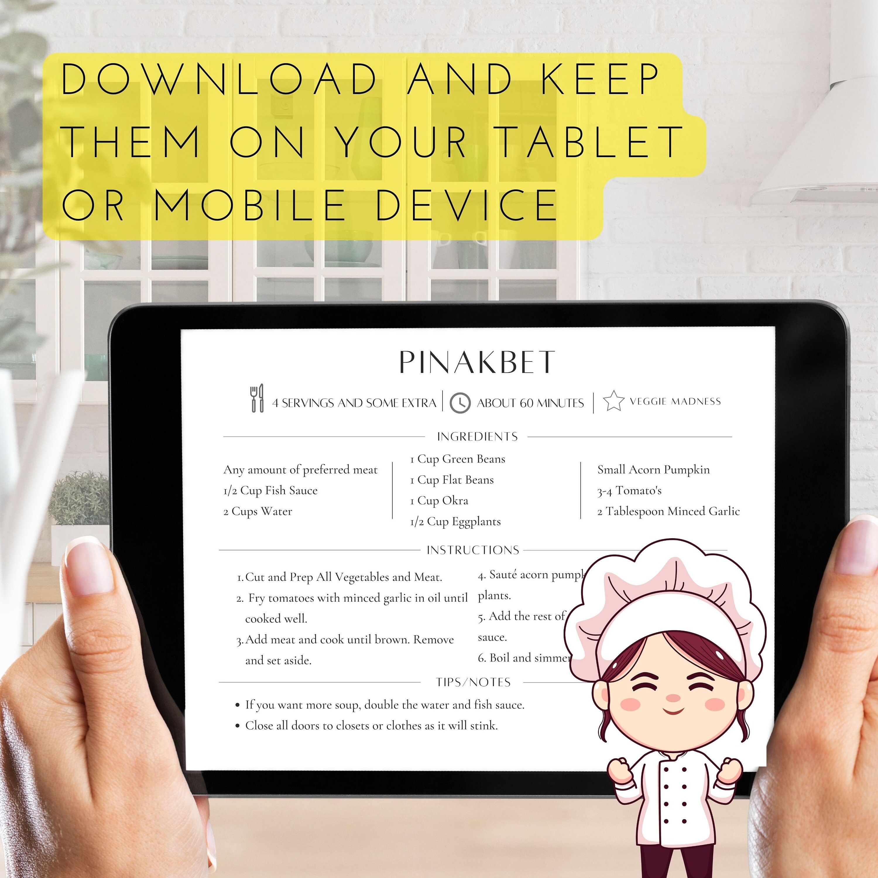 Downloadable Printable Personalized Recipe - Etsy