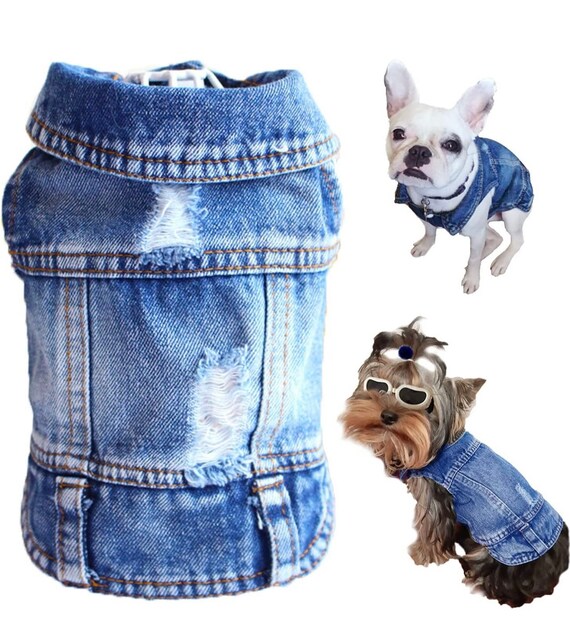 Dog/cat Denim Vest Etsy