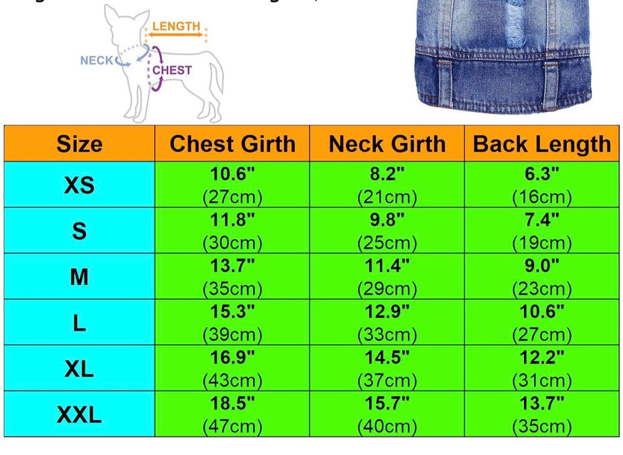 Dog/cat Denim Vest Etsy