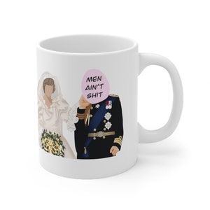 Princess Diana Royal Wedding Ceramic Mug - 11oz: Funny Feminist Gift