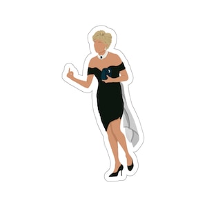 Princess Diana Sticker - Diana Revenge Dress - Princess Diana Digital Artwork - Laptop Sticker