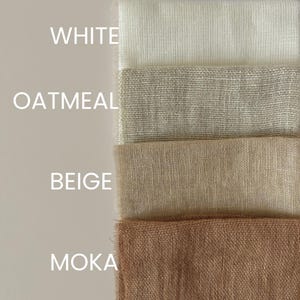 Moka Brown Linen Kids Canopy | Warm Earth Tone Nursery Canopy | Cocoa Reading Nook | Stonewashed Montessori Bed Hanging | Crib Curtains image 8