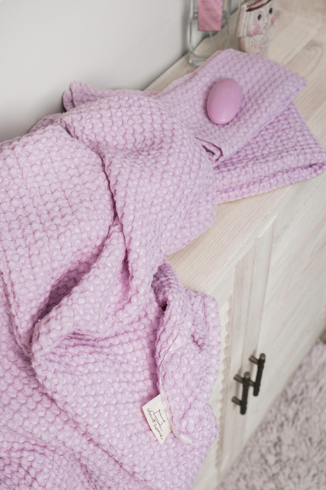 Waffle Towels Set Linen Bath Towel Organic Towels Modern | Etsy