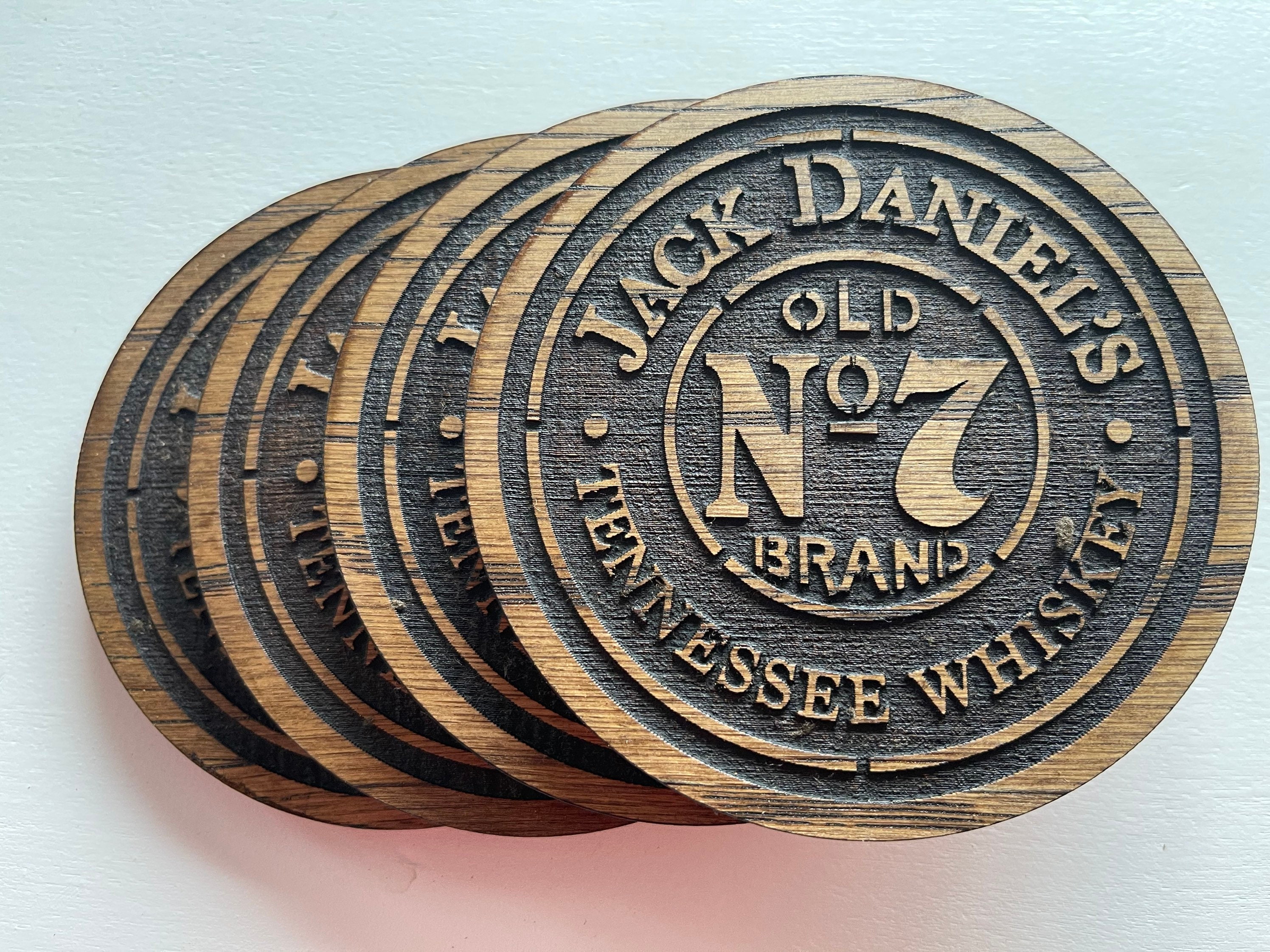 Jack Daniels coasters Set of 4 Etsy