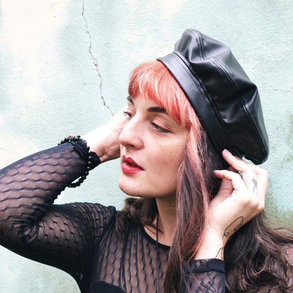 Beret Simili cuir / Faux leather Beret