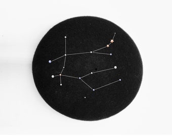 Bibi Astro / Zodiac Fascinator / Pillbox Constellation GÉMEAUX / GEMINI