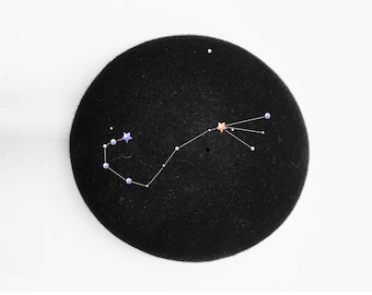 Bibi Astro / Zodiac Fascinator / Pillbox Constellation SCORPION / SCORPIO