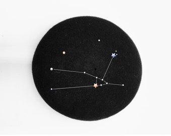 Bibi Astro / Zodiac Fascinator / Pillbox Constellation TAUREAU / TAURUS