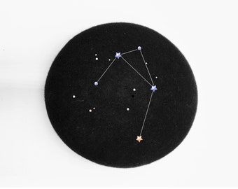 Bibi Astro / Zodiac Fascinator / Pillbox Constellation BALANCE / LIBRA