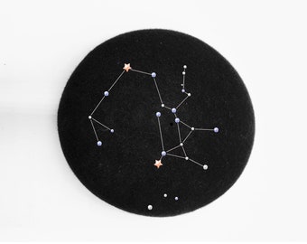 Bibi Astro / Zodiac Fascinator / Pillbox Constellation SAGITAIRE / SAGITTARIUS