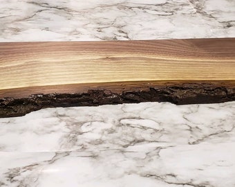 Rustic live edge floating shelves, Made in Iowa, USA, Handmade, INCLUDES HARDWARE, Free shipping