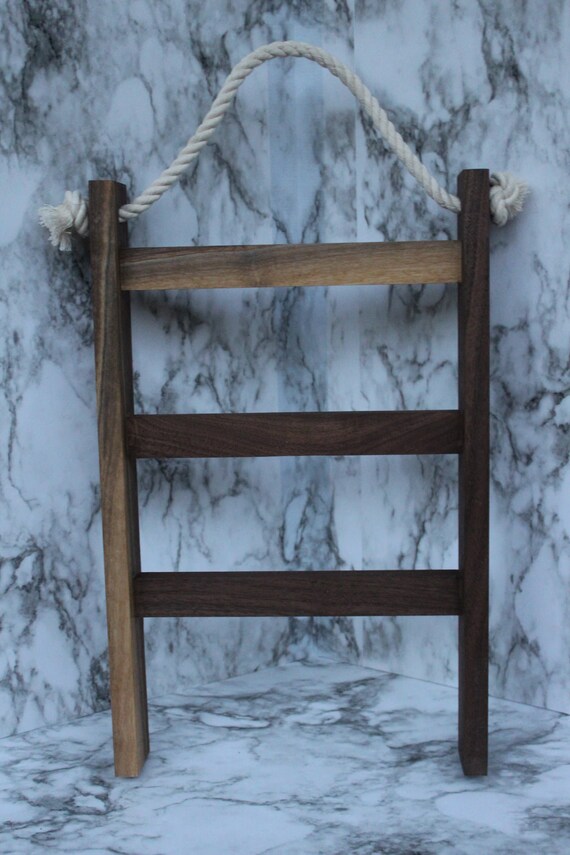 Hanging Hand Towel Ladder Towel Rack Hand Towel Holder Wall Ladder Hanging Ladder Handmade One of a Kind Etsy
