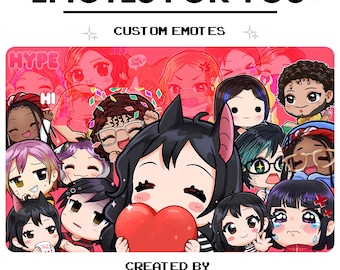 Twitch Emotes comisiones -Personalizables- Emotes para Streamers