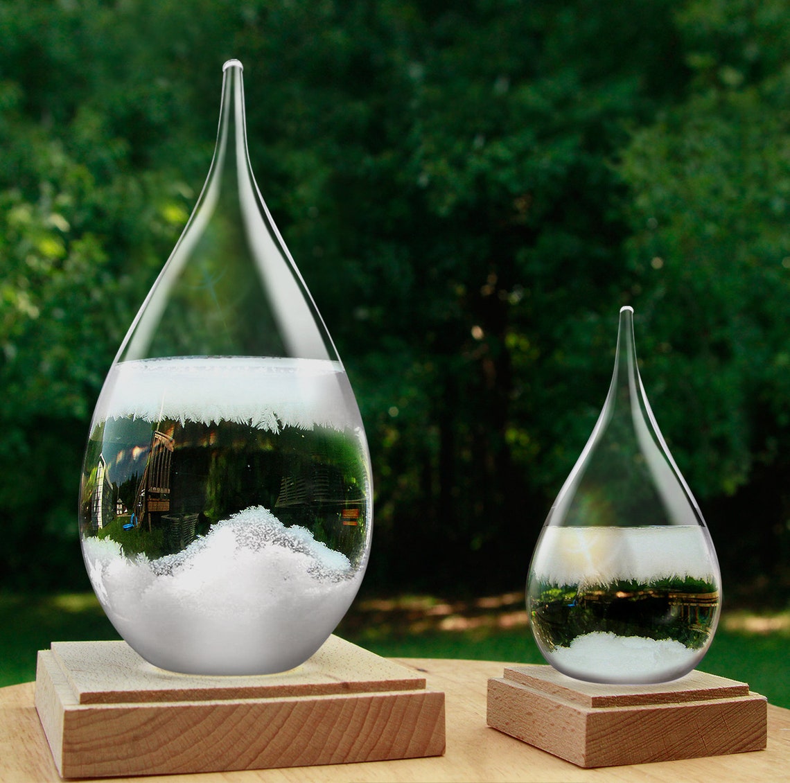 Storm Glass Weather Predictor Weather Glass 2 in 1 Set Etsy UK