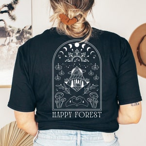 ハッピーフォレスト エレクトリックフォレスト シャーウッド タロットカード ミュージックフェスティバル ユニセックス Tシャツ