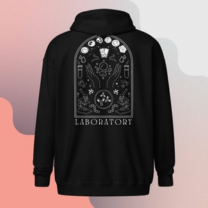 Laboratory Tarot Unisex Zip-Up Hoodie, for Technician, Assistant, Clinical Scientist, Medical Technologist