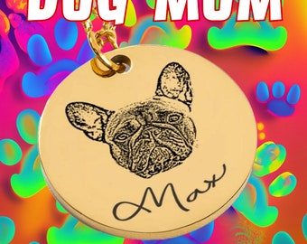 Gepersonaliseerde hondenmoederketting, gepersonaliseerde fotosieraden voor huisdieren