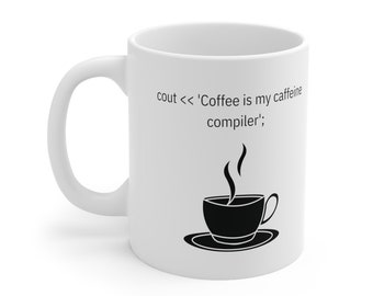 C++-coderingsmok, cadeau softwareontwikkelaar, keramische mok van 11 oz