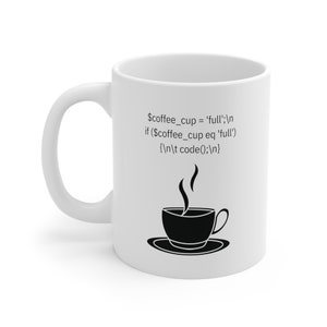 Perl Coding Ceramic Mug, Software Developer Gift