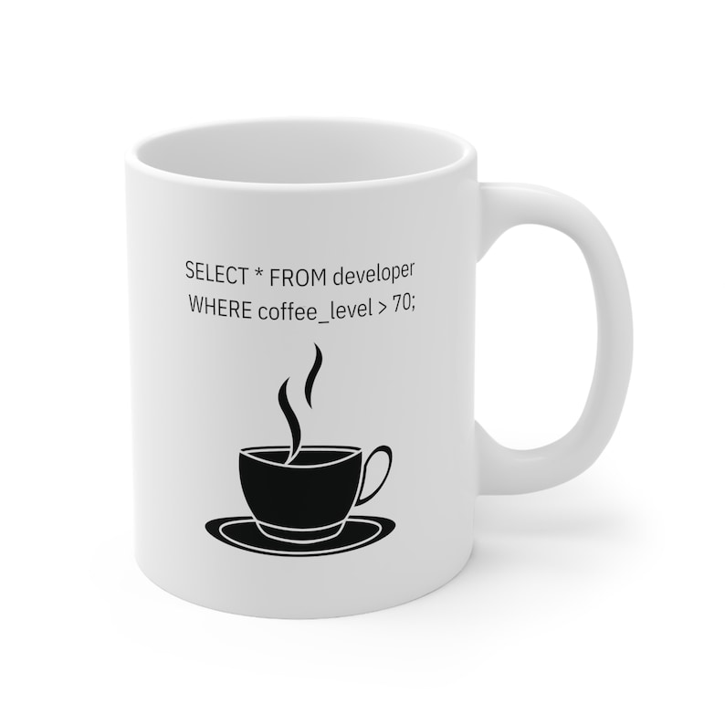 Sql Code Keramikbecher, Software Entwickler Geschenk, 11oz Bild 2