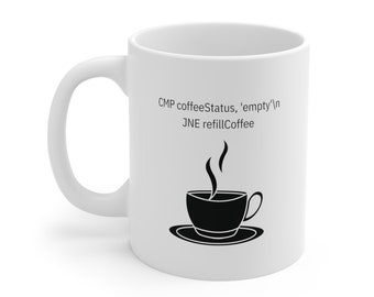 アセンブリコードコーヒーマグ、ソフトウェア開発者向けギフト