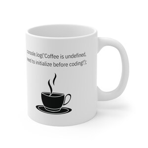 Javascript-codering koffiemok, cadeau softwareontwikkelaar afbeelding 2