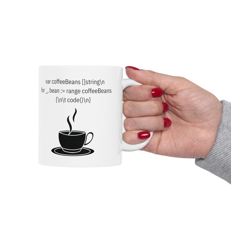 Go Coding Mug, Software Developer Gift, 11oz Ceramic Coffee Mug image 5