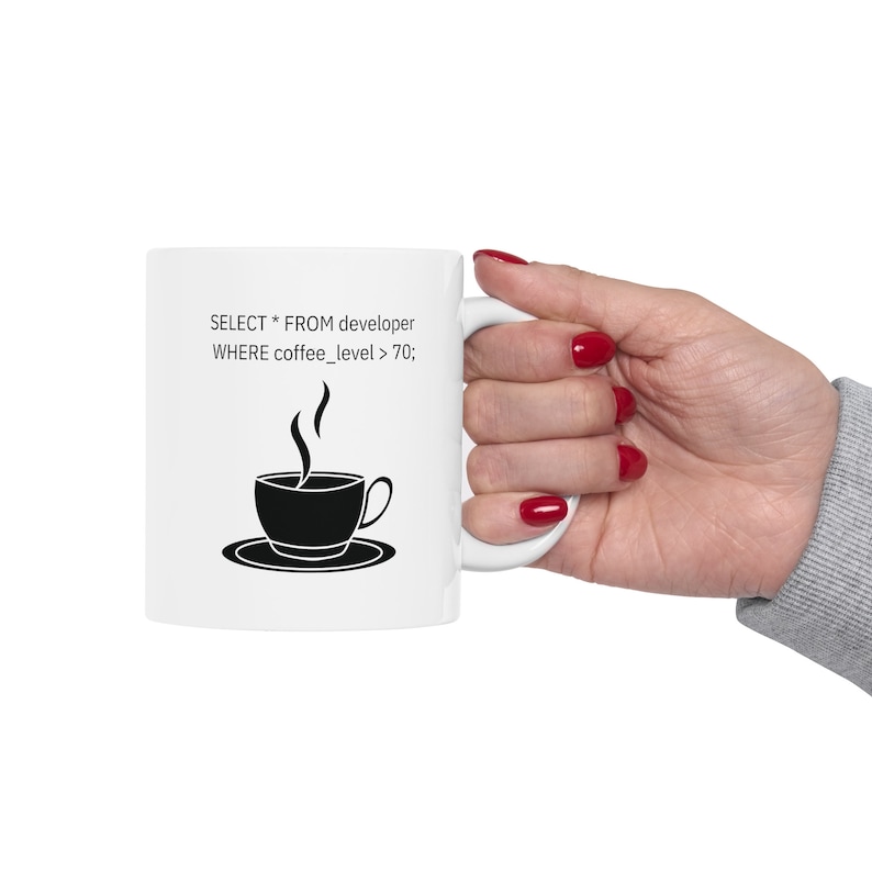 Sql Code Keramikbecher, Software Entwickler Geschenk, 11oz Bild 5