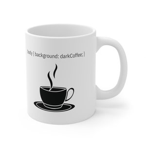 Css Coding Kaffeetasse, Software Entwickler Geschenk, 11 Unze Keramik Bild 2