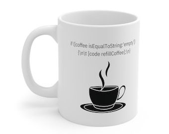 Objective-C-coderingsmok, cadeau softwareontwikkelaar, keramische mok van 11 oz
