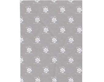 Personalized Dog Mom Plush Blanket: Custom Photo & Name