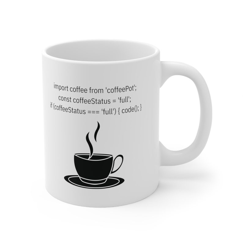 React Native Coding Mug, Software Developer Gift, 11oz Ceramic image 2