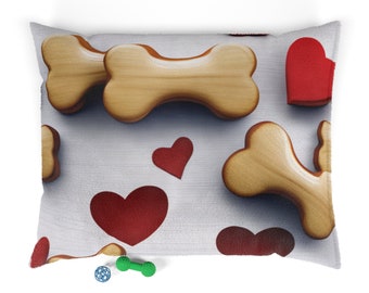 Valentinstag Haustier Bett Feder weiches Fleece Hundebett
