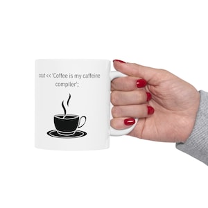 C ++ Programmierbecher, Programmierer Geschenk, 11 Unzen Keramikbecher Bild 6