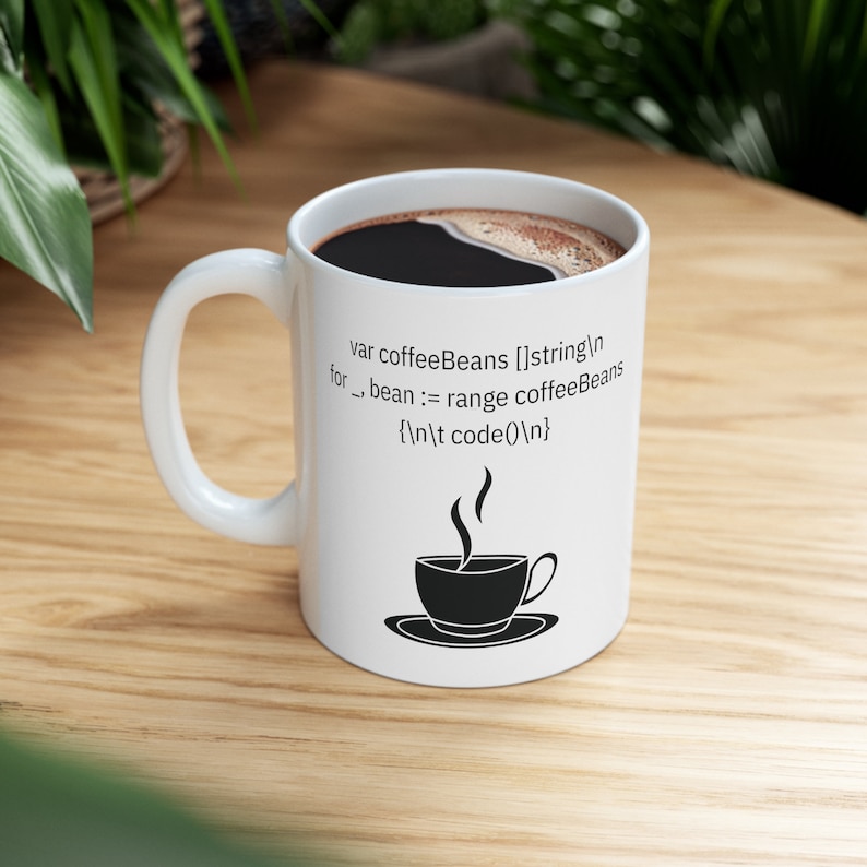 Go Coding Mug, Software Developer Gift, 11oz Ceramic Coffee Mug image 4