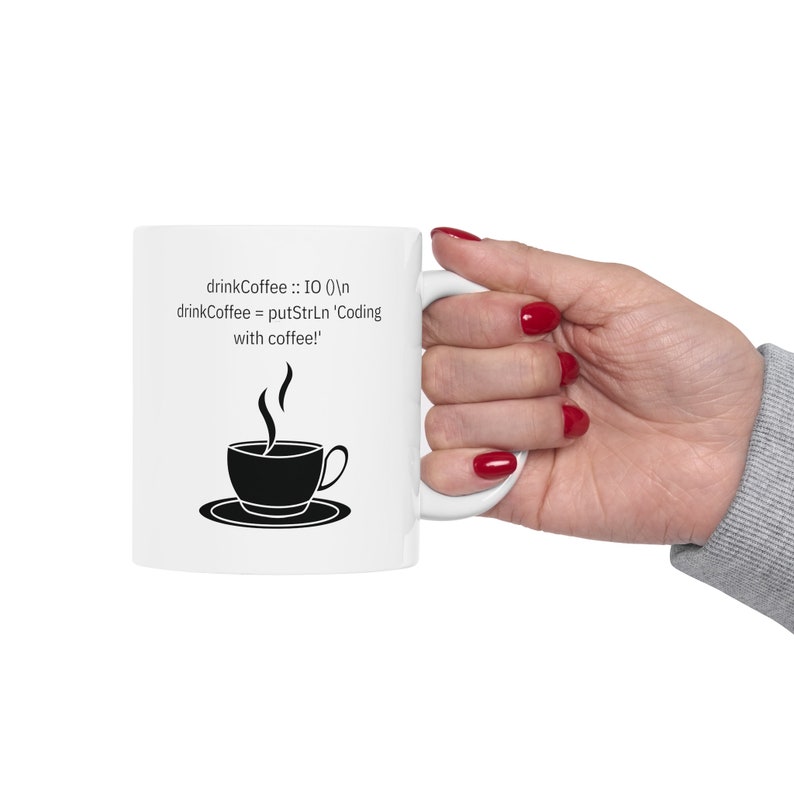 Haskell Coding Mug, Software Developer Gift, 11oz Ceramic image 5