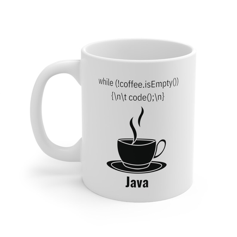 Mug Java Coding, cadeau pour développeur de logiciels, céramique, 11 oz image 1