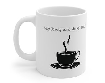 Css Coding Kaffeetasse, Software Entwickler Geschenk, 11 Unze Keramik