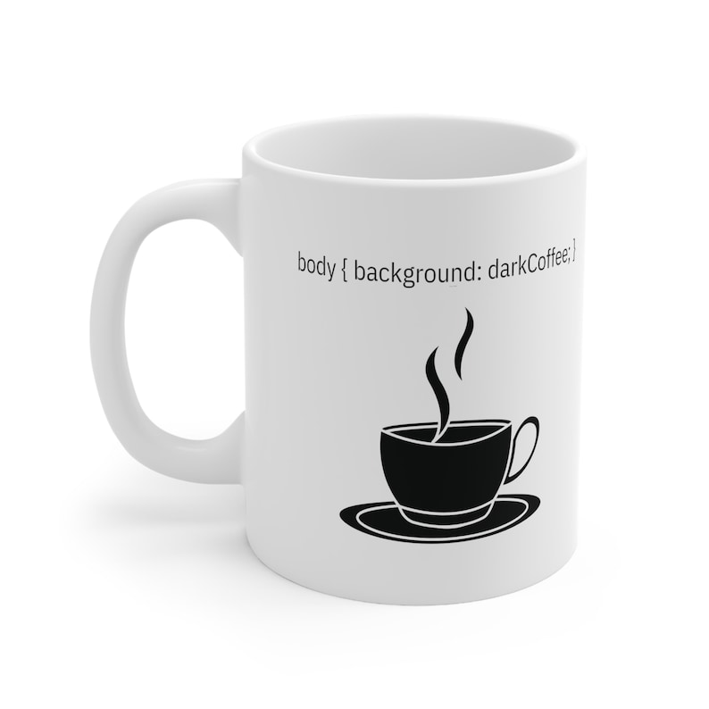 Css Coding Kaffeetasse, Software Entwickler Geschenk, 11 Unze Keramik Bild 1