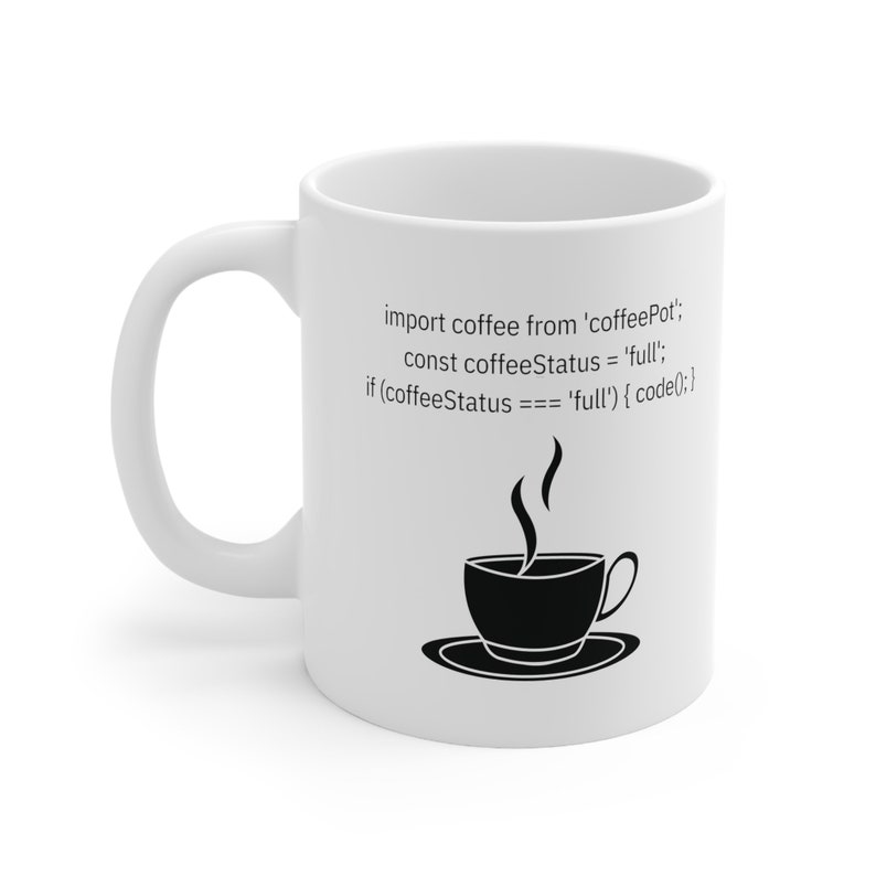React Native Coding Mug, Software Developer Gift, 11oz Ceramic image 1