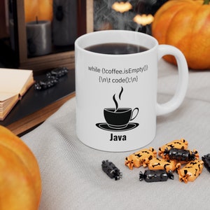 Mug Java Coding, cadeau pour développeur de logiciels, céramique, 11 oz image 3