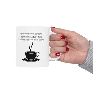 React Native Coding Mug, Software Developer Gift, 11oz Ceramic image 5