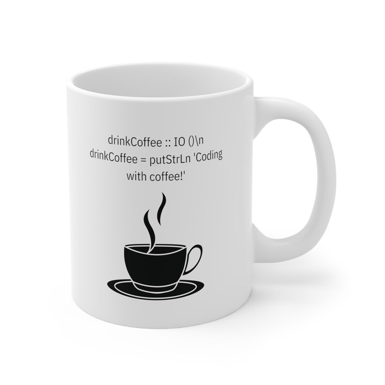 Haskell Coding Mug, Software Developer Gift, 11oz Ceramic image 2