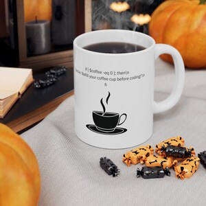 Tazza in ceramica con codice Shell Script, regalo per sviluppatori di software immagine 3